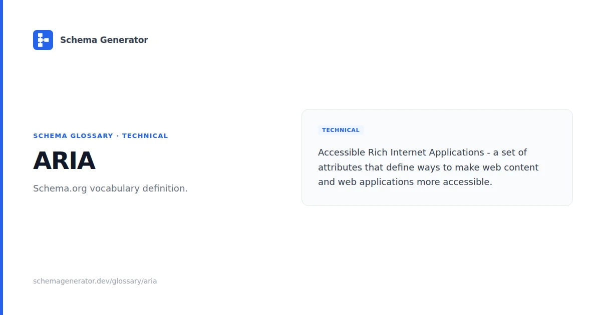 ARIA glossary term illustration