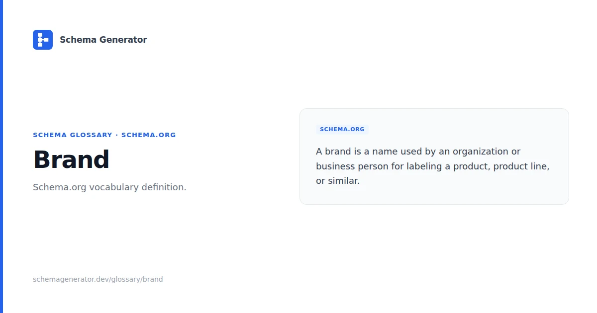 Brand glossary term illustration