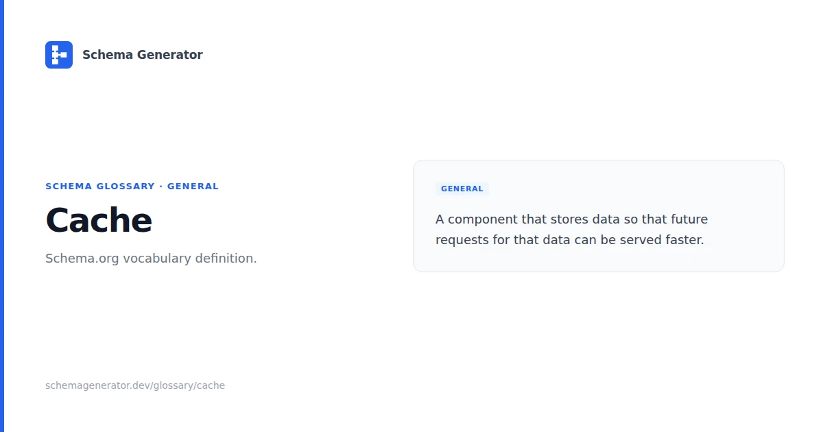 Cache glossary term illustration