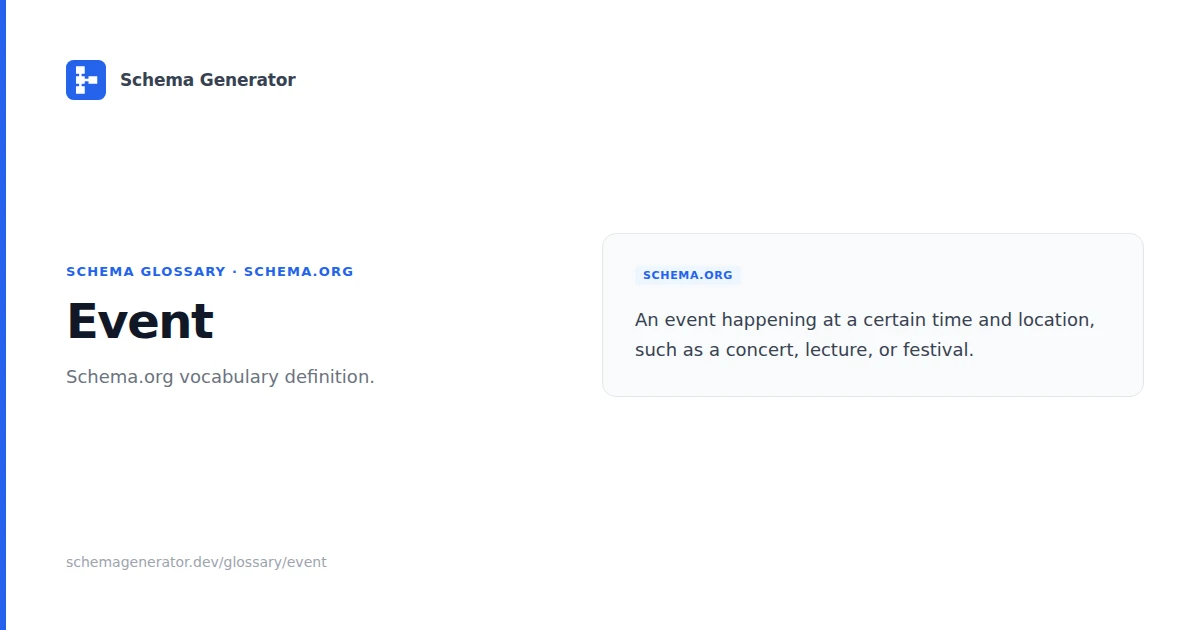 Event glossary term illustration