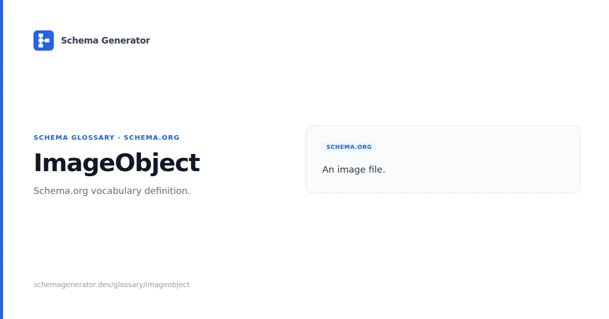 ImageObject glossary term illustration