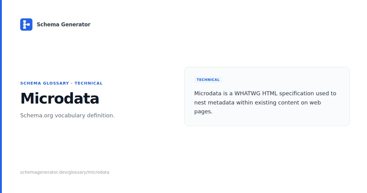 Microdata glossary term illustration