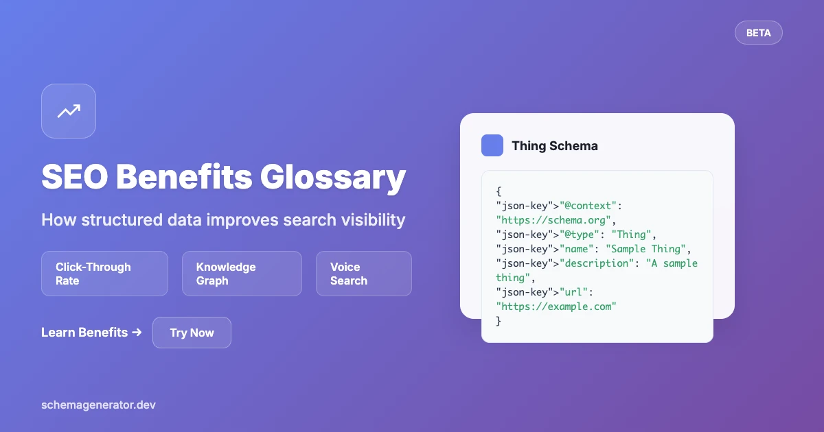 Seo glossary terms illustration