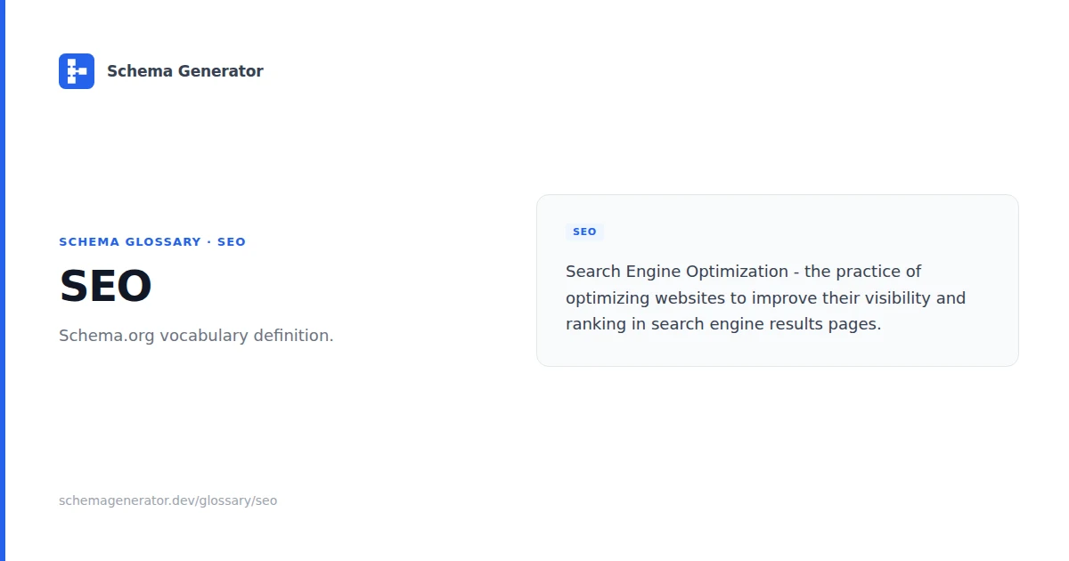 SEO glossary term illustration
